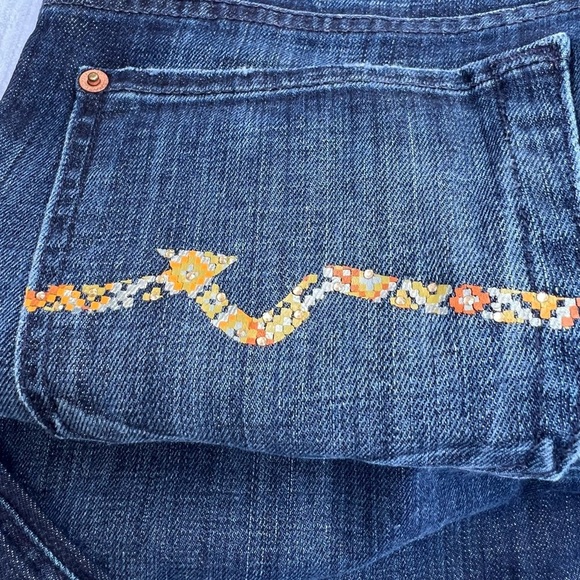 Seven for all mankind beautiful jeans low rise bootcut size 27 - Picture 11 of 12